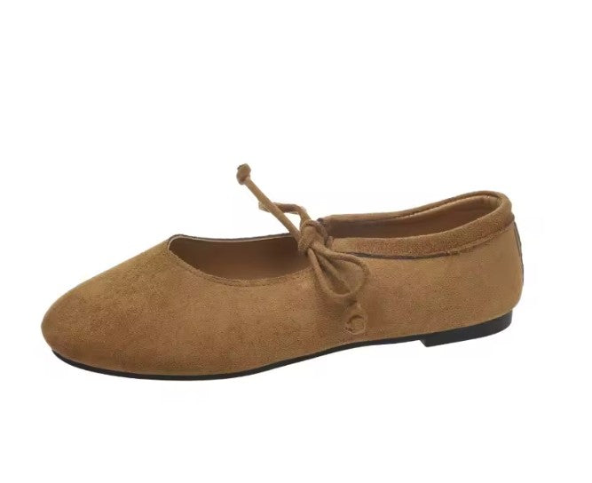 Suede Flat Shoes
